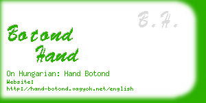 botond hand business card